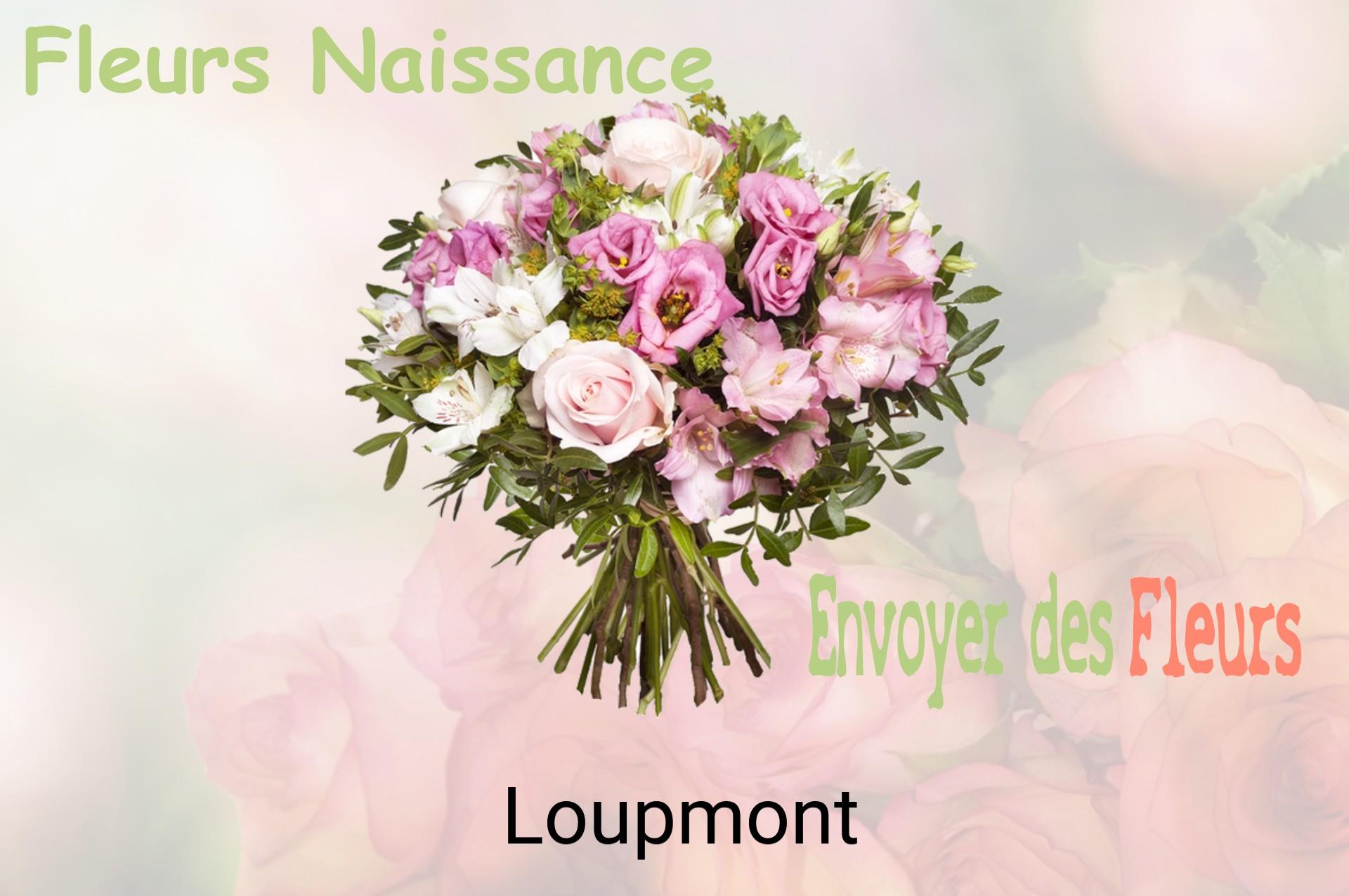 Bouquet de fleurs de naissance livré à Loupmont